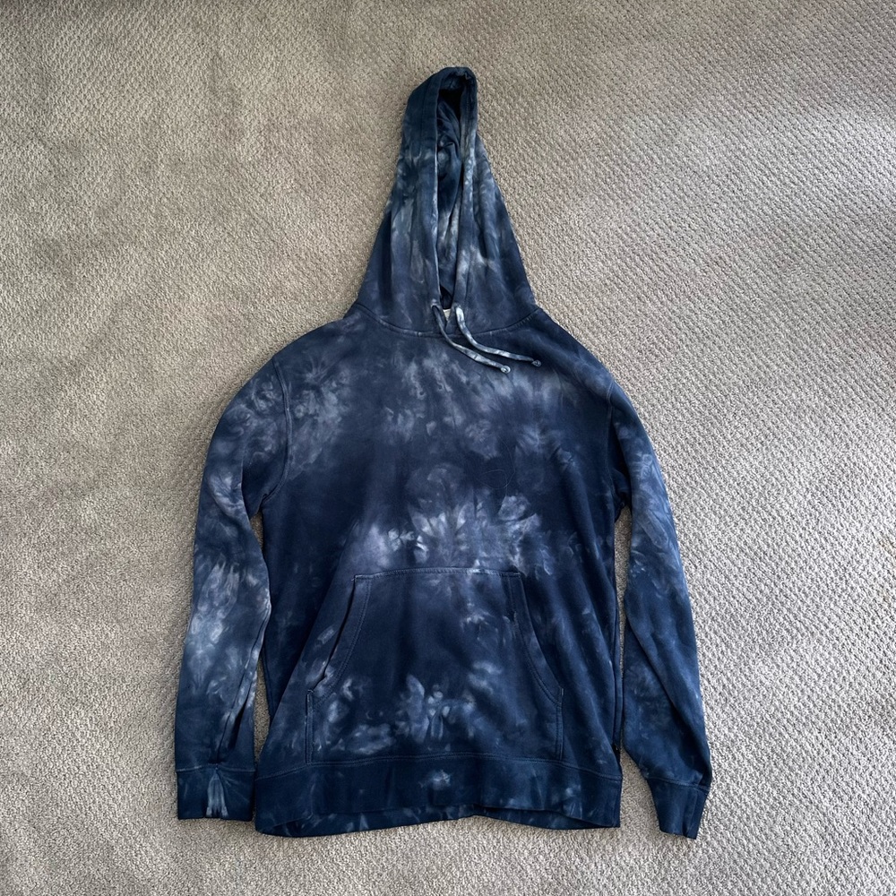 RSQ Dark Blue Tie Dye Hoodie
